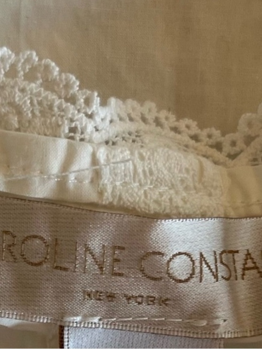 Caroline Constas White Off-Shoulder Maxi Dress Lace S ( LoveShack Fancy Doen) - Picture 5 of 5
